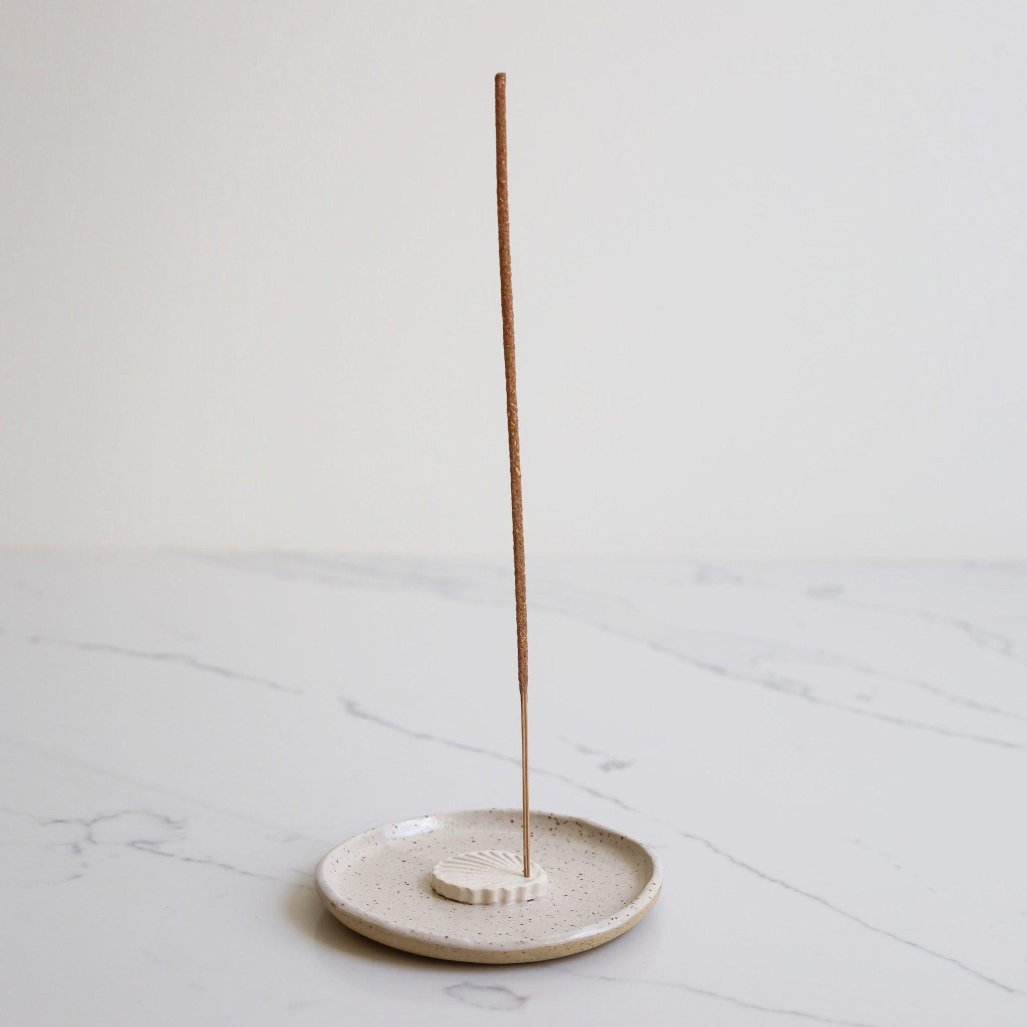 Shell Incense Holder - Green Bohème