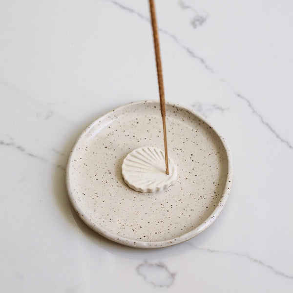 Shell Incense Holder - Green Bohème